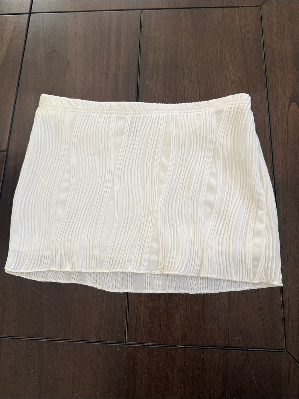 SHEIN White Textured Mini Skirt